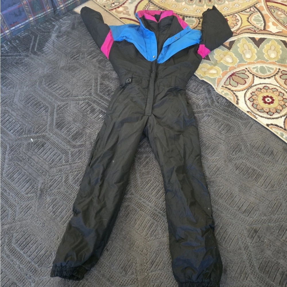 Women's Black and Blue Ski Jacket